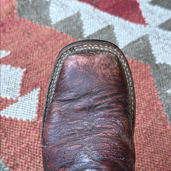 Anderson Bean Women’s Orange and Brown/Burgundy Western Boots - Picture 10 of 17